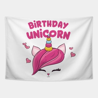 Cute Birthday Unicorn Gift Idea Tapestry