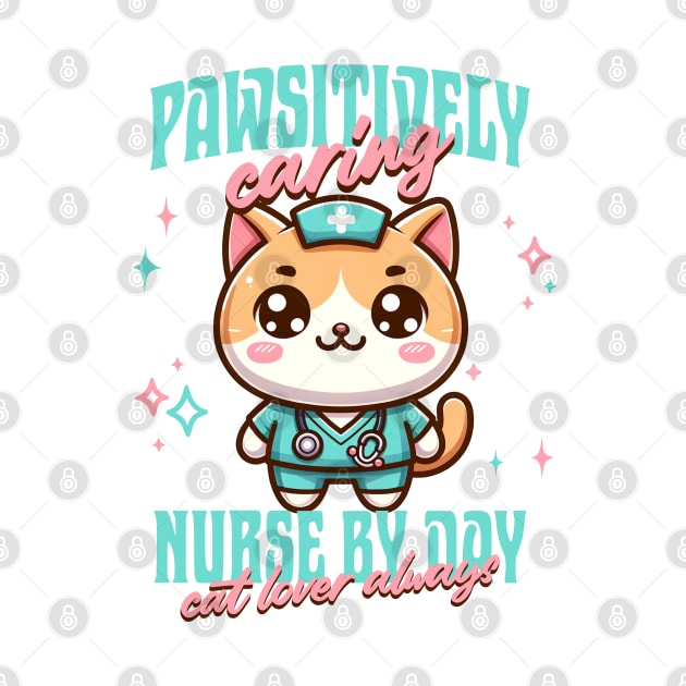 Cute Cat Lover Registered Nurse by MedleyDesigns67