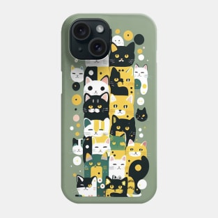 Cat's Polka Dot Parade Phone Case