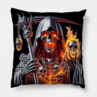 Grim Reaper by focusln Pillow