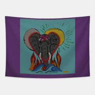 Elemental Elephant. Tapestry