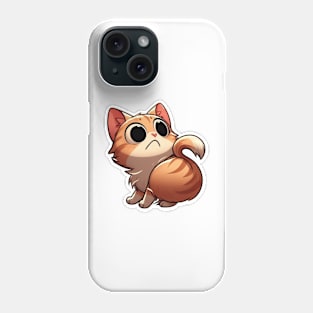 scared cat shirt Phone Case