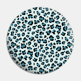 Leopard Print, Leopard Spots, Blue Leopard Pin