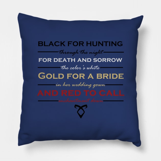 Shadowhunter Children's Rhyme Pillow by rainilyahead