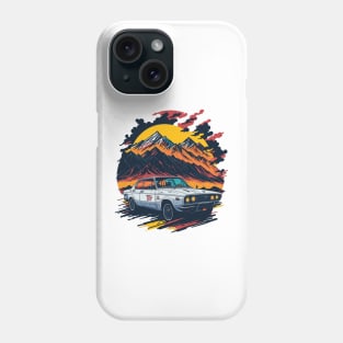 Old Car in mountain classic Phone Case