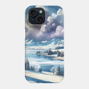 Winter River Winter Landscape Phone Case