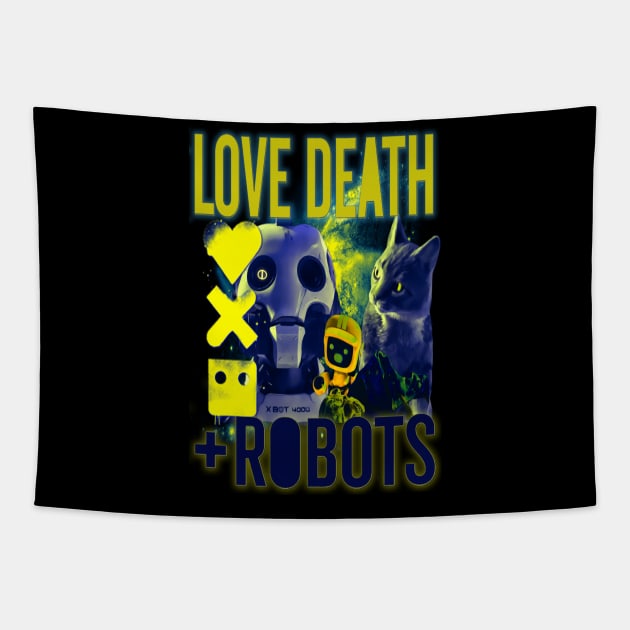 Love Death + Robots Tapestry by The Dark Vestiary