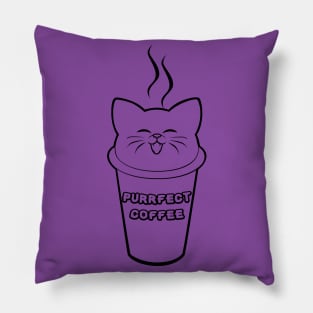 Purrfect Coffee Pillow