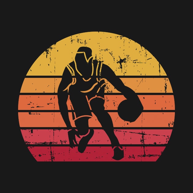 Retro Vintage Basketball Players Coach Team by petervanderwalk