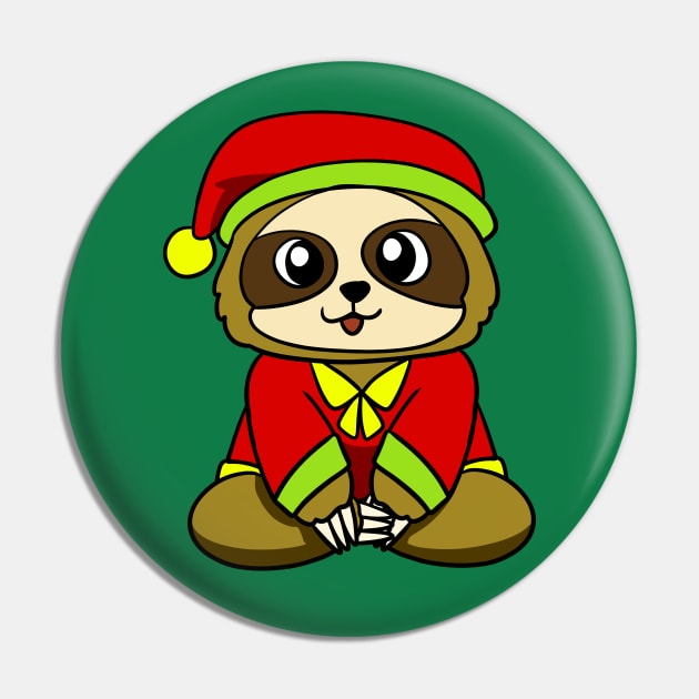 Elf Sloth Pin by WildSloths