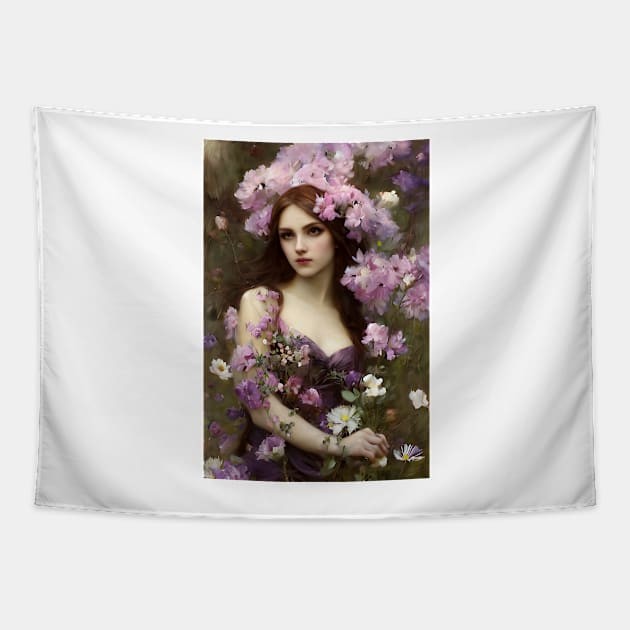 Beautiful Girl 62 Tapestry by EtherMeditation