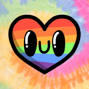 Cute heart with pride flag colors T-Shirt