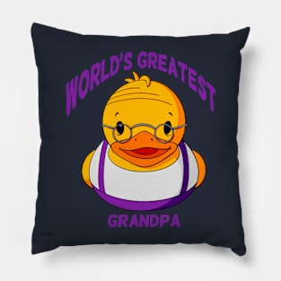 World’s Greatest Grandpa Rubber Duck Pillow