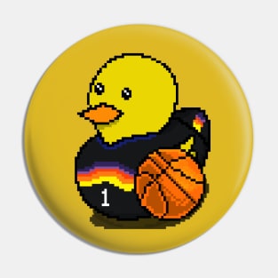 Suns Basketball Rubber Duck Pin