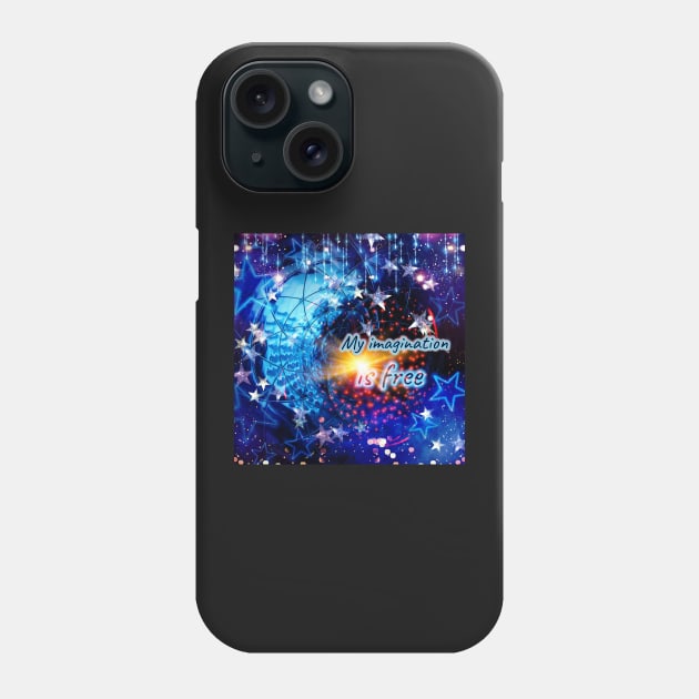 MY IMAGINATION IS FREE Phone Case by Begoll Art