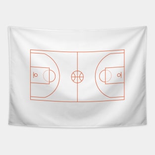 BASKETBALL COURT (LINE) Tapestry