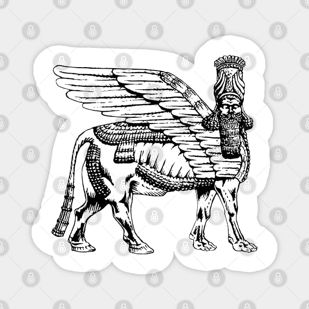 Lamassu Illustration Magnet by CreatorJ