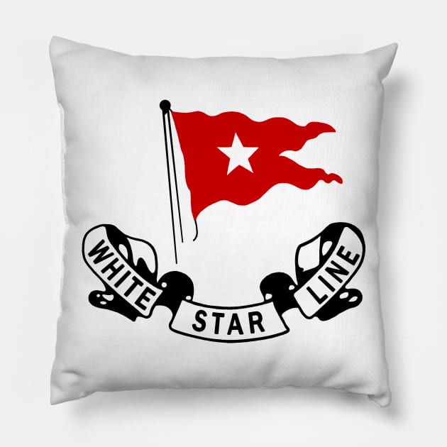 Titanic White Star Line Pillow by klance