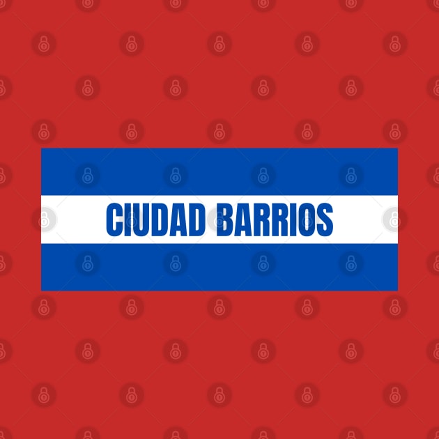 Ciudad Barrios City in El Salvador Flag Colors by aybe7elf