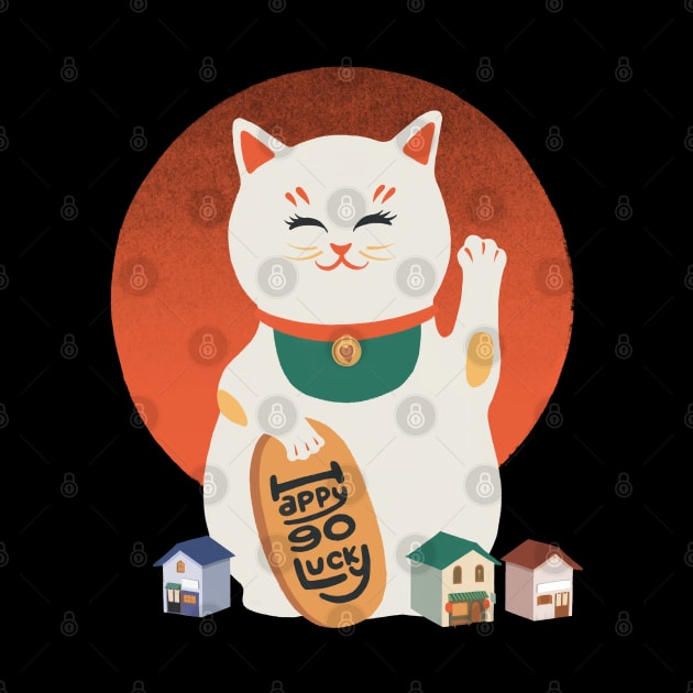 Happy go lucky cat 1 by Chewbarber