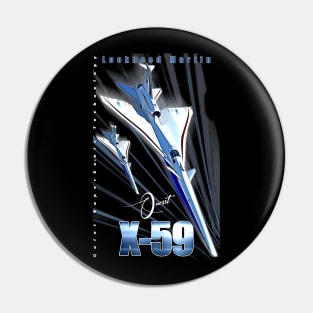 Lockheed Martin X-59 Quesst QueSST Supersonic Aircraft Pin