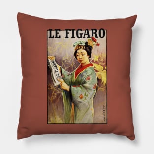 Le Figaro Cover Art Pillow