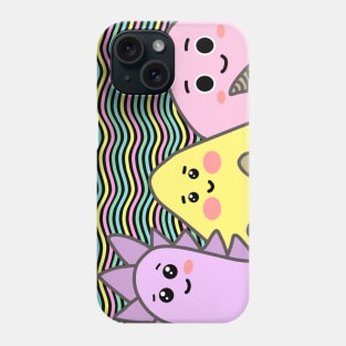 Cute Colorful Monsters Phone Case