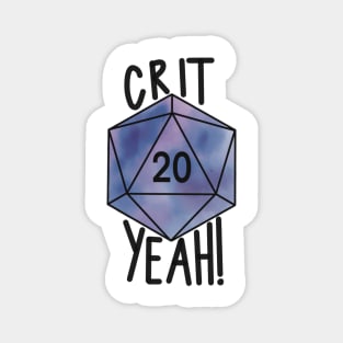 Crit Yeah! D20 Magnet