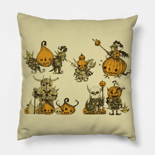 Gourdy Goblins Pillow by djrbennett