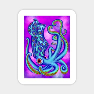 The Paisley Squid Magnet