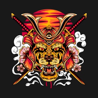 tiger - tora no samurai sunset T-Shirt