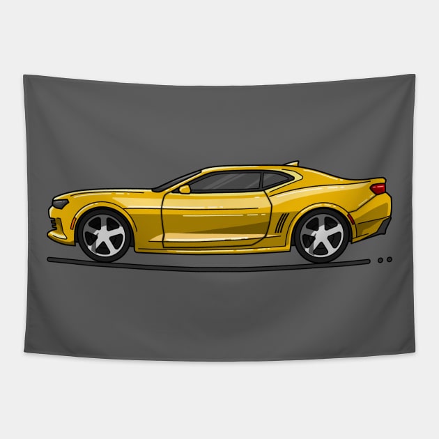 Bee super car Tapestry by garistipis