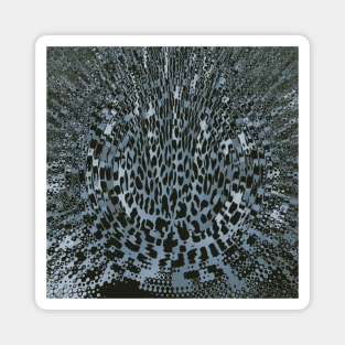 Gray Leopard Animal Print Magnet