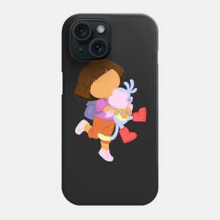 A explorer and monkey Phone Case