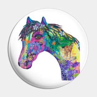 Horse bluebell Pin