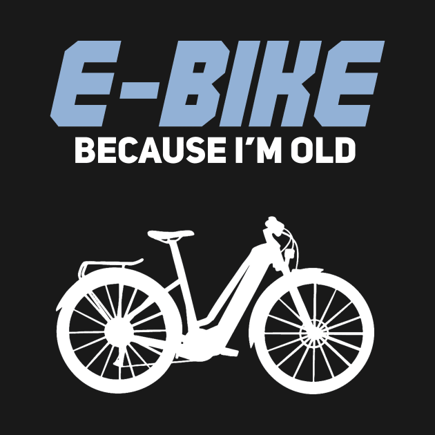 E-bike bicycle cyclist grandparents gift by 2blackcherries