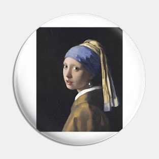 Johannes Vermeer - The Girl With A Pearl Earring Pin