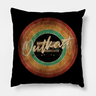 Outkast Vintage Circle Art Pillow