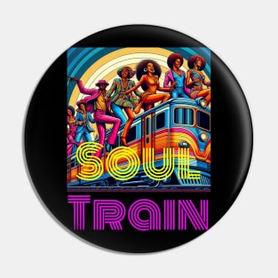 Soul Train  retro-style  energetic dancers 70s t0 90s Pin