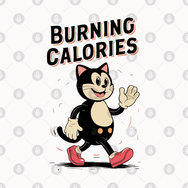 Cat Burning Calories by Custom Prints HD