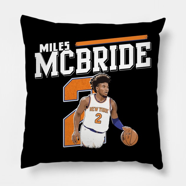 Miles McBride Pillow by WYATB Art