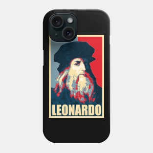 Leonardo Da Vinci Propaganda Poster Pop Art Phone Case