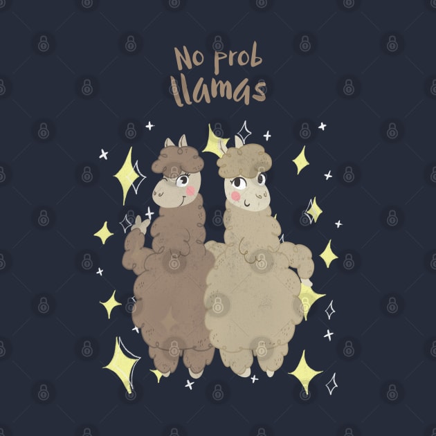 No Probllamas cute Llamas by CLPDesignLab