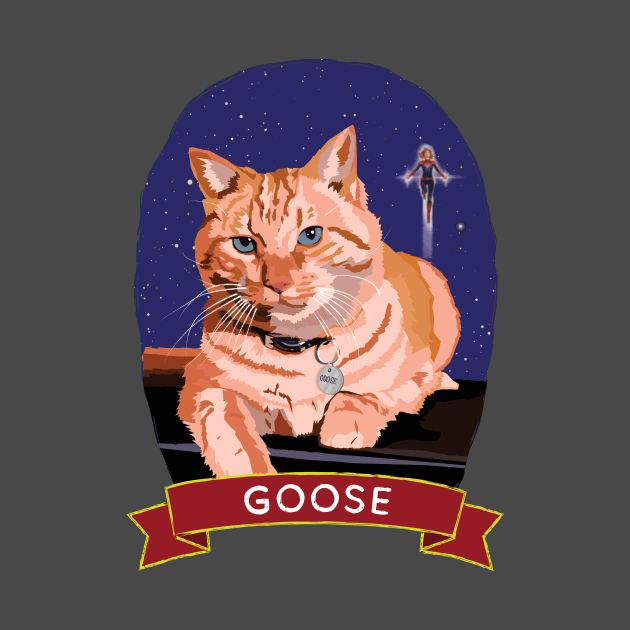 Goose - Cats of Cinema by chrisayerscreative