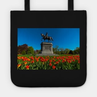 Boston Public Garden Tulips Boston MA Tote