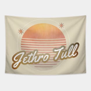 tull ll retro 80s moon Tapestry