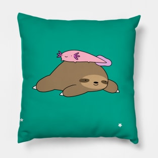 Thank You - Axolotl and Sloth Pillow