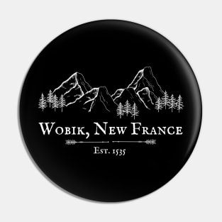 Wobik New France Est. 1535 Mountain Wilderness Pin