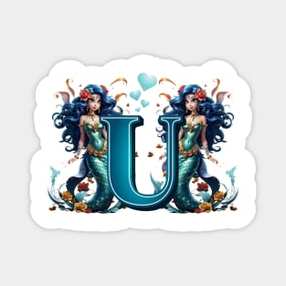 Mermaid Alphabet The Letter U Magnet