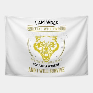 I am wolf silently i will suffer Tapestry